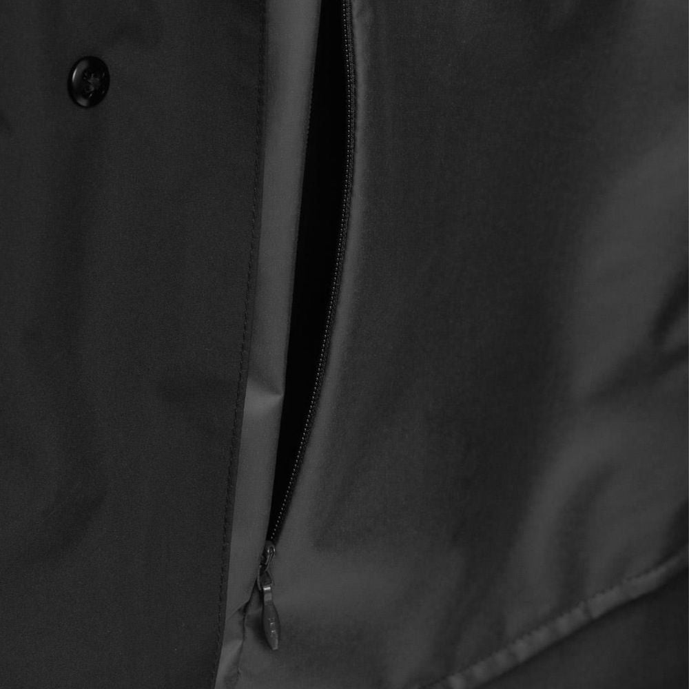 Herno Black Polyester Men's Trench Coat Herno