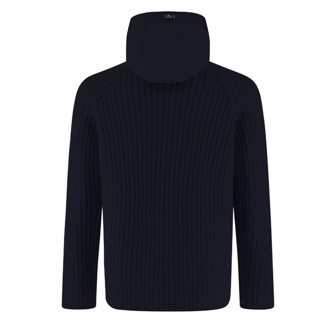 Herno Blue Wool Men Bomber Jacket Herno
