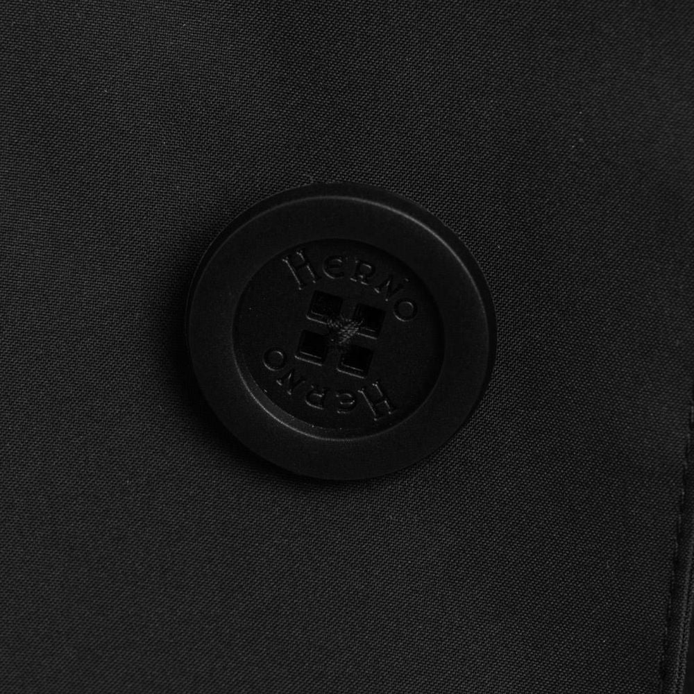 Herno Black Polyester Men's Trench Coat Herno