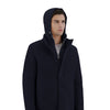 Herno Blue Wool Men Bomber Jacket Herno