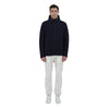 Herno Blue Wool Men Bomber Jacket Herno