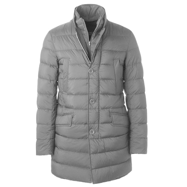 Herno Gray Polyamide Men Jacket Herno