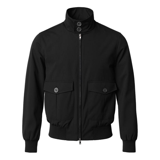 Herno Black Wool Men Jacket Herno