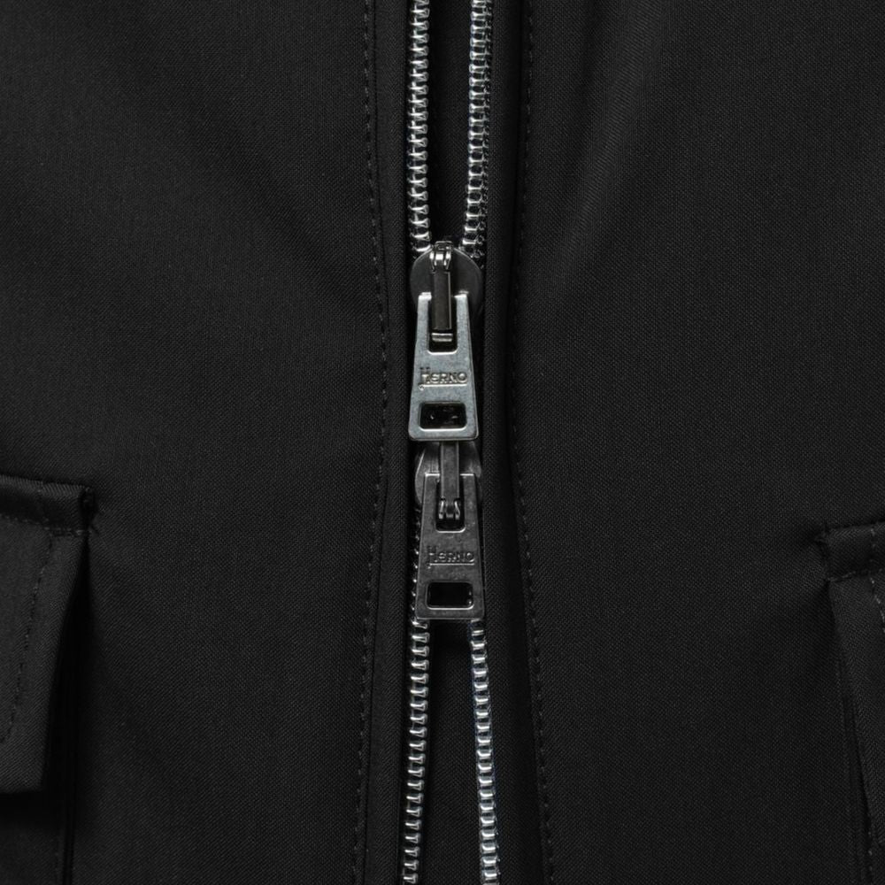 Herno Black Wool Men Jacket Herno
