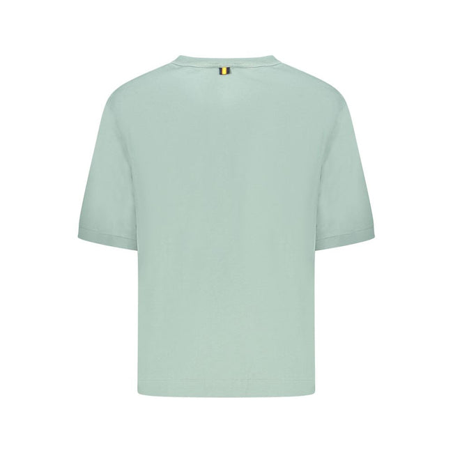 K-WAY Green Cotton Women T-Shirt K-WAY