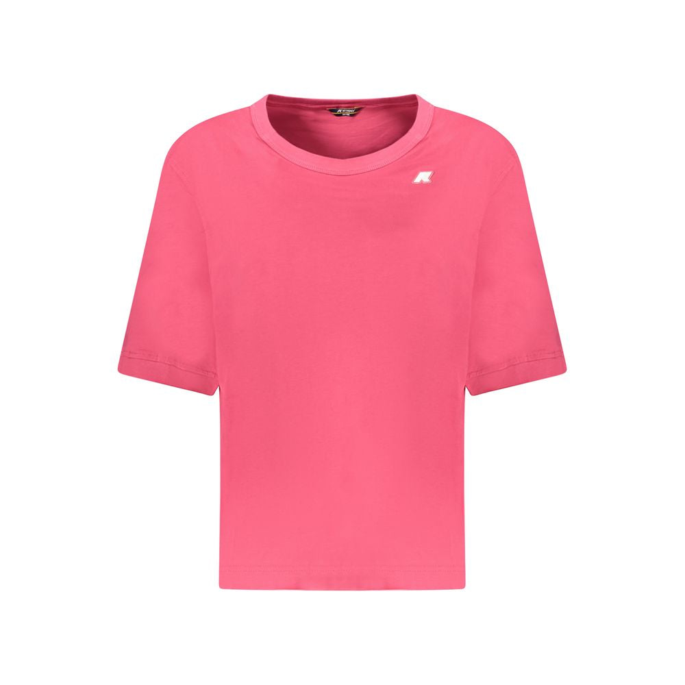 K-WAY Pink Cotton Women Top K-WAY
