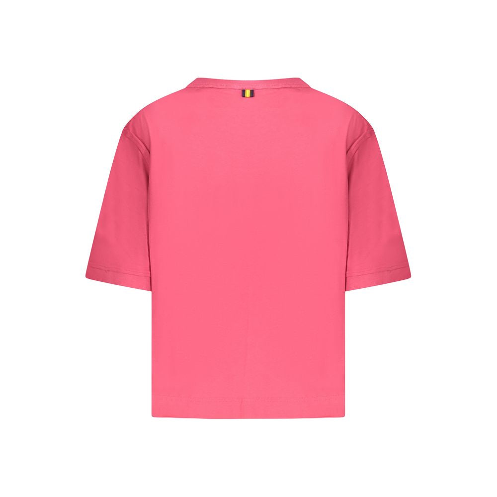 K-WAY Pink Cotton Women Top K-WAY