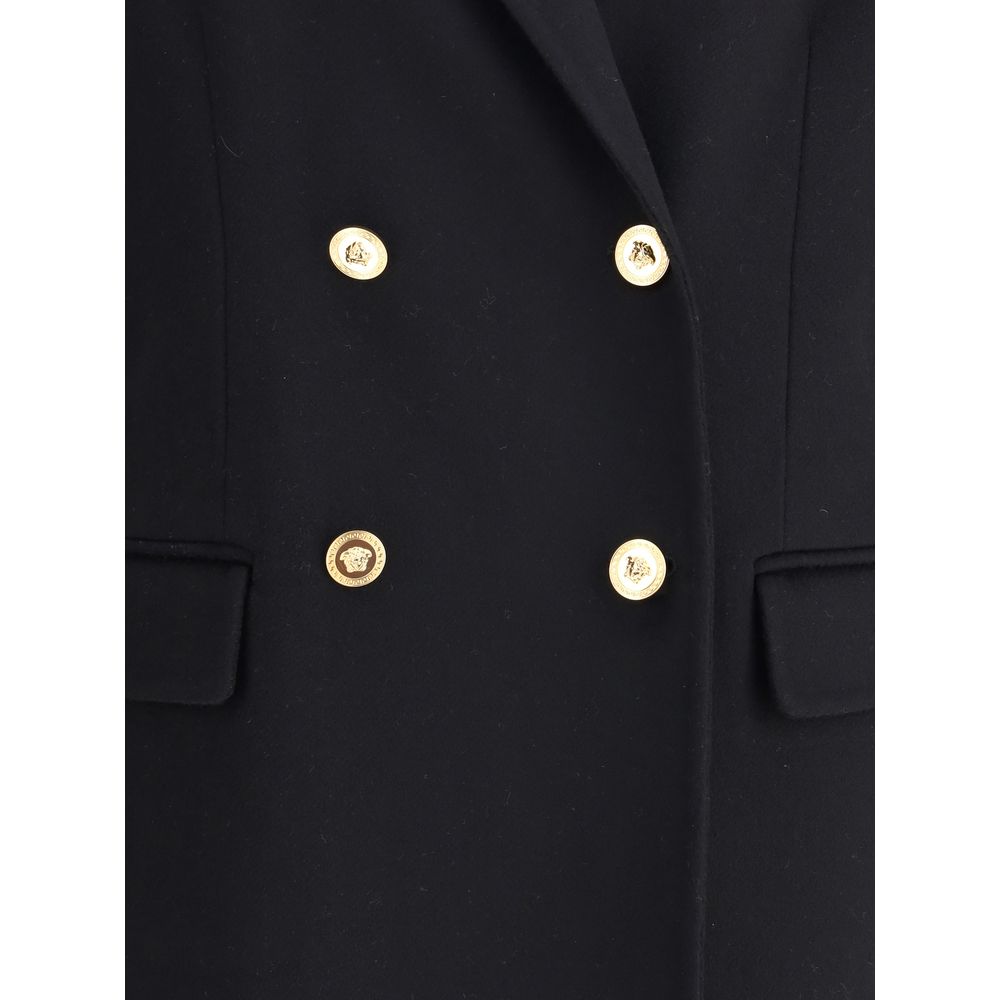 Versace Wool and cachemire Double-breasted Coat Versace
