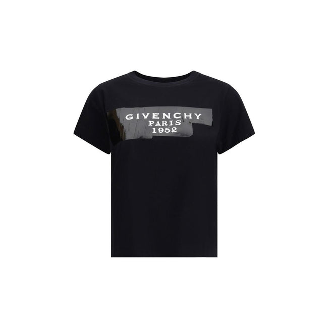 Givenchy Cotton T-shirt with print black givenchy tape Givenchy