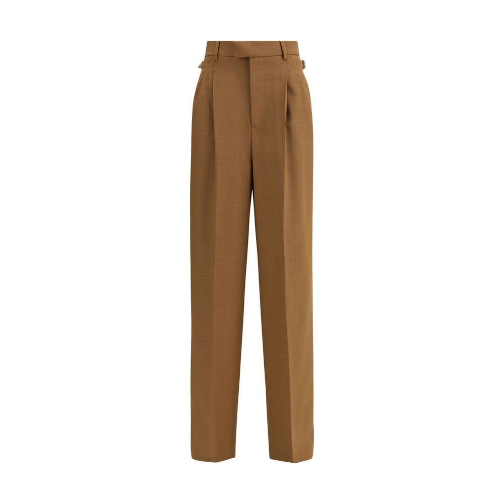 Ami Paris Brown Wool Casual Pants Ami Paris