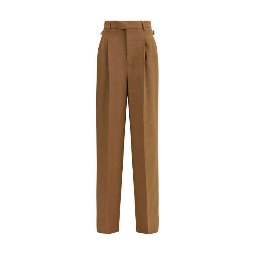 Ami Paris Brown Wool Casual Pants Ami Paris