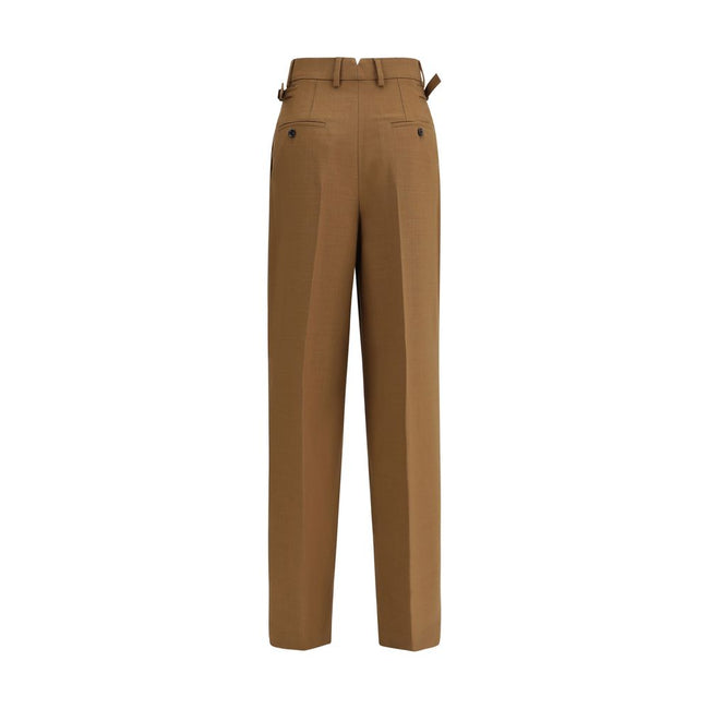 Ami Paris Brown Wool Casual Pants Ami Paris