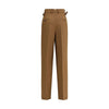 Ami Paris Brown Wool Casual Pants Ami Paris