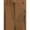 Ami Paris Brown Wool Casual Pants Ami Paris