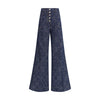 Etro Jacquard-patterned flare Jeans Etro