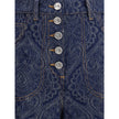 Etro Jacquard-patterned flare Jeans Etro