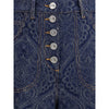 Etro Jacquard-patterned flare Jeans Etro