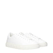 Versace White Leather Low Tops Versace