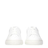 Versace White Leather Low Tops Versace