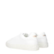 Versace White Leather Low Tops Versace