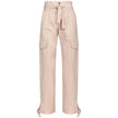 PINKO Pink Cotton Women Trouser With Cargo Pockets PINKO