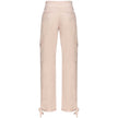 PINKO Pink Cotton Women Trouser With Cargo Pockets PINKO