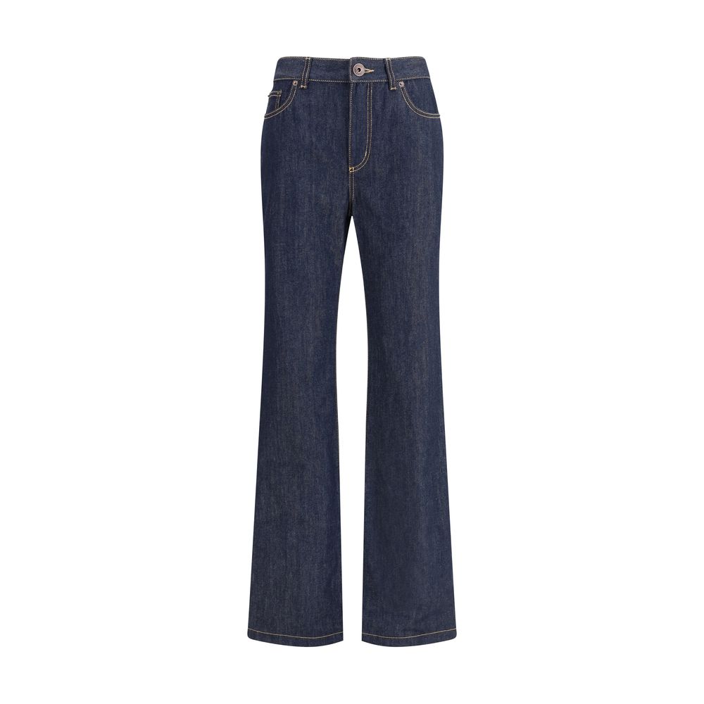 Alexander McQueen Denim Jeans feature a straight leg Alexander McQueen
