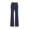 Alexander McQueen Denim Jeans feature a straight leg Alexander McQueen