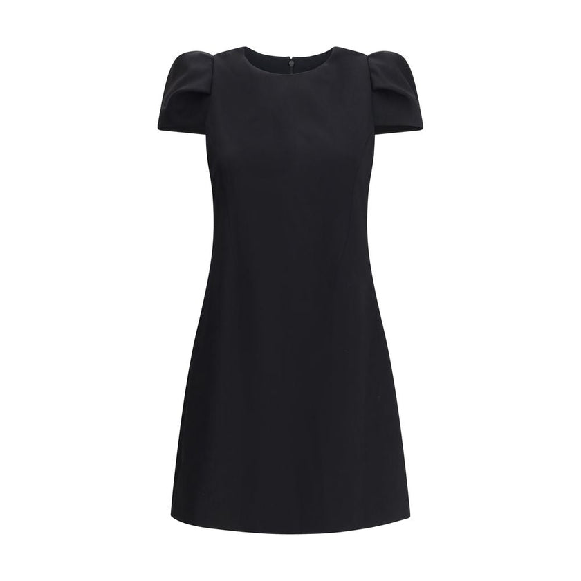 Alexander McQueen Black Wool Casual Dress Alexander McQueen