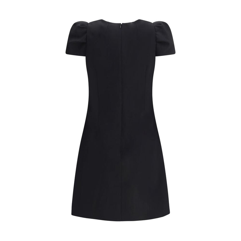 Alexander McQueen Black Wool Casual Dress Alexander McQueen