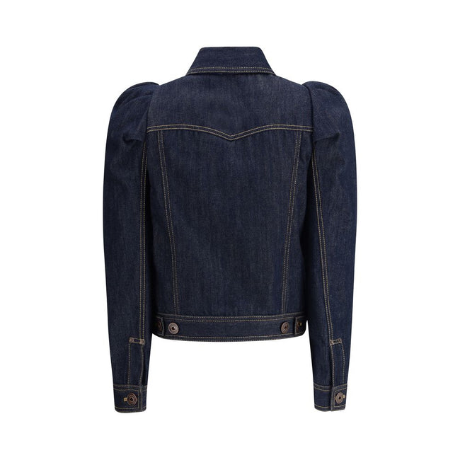 Alexander McQueen Blue Cotton Denim Jacket Alexander McQueen
