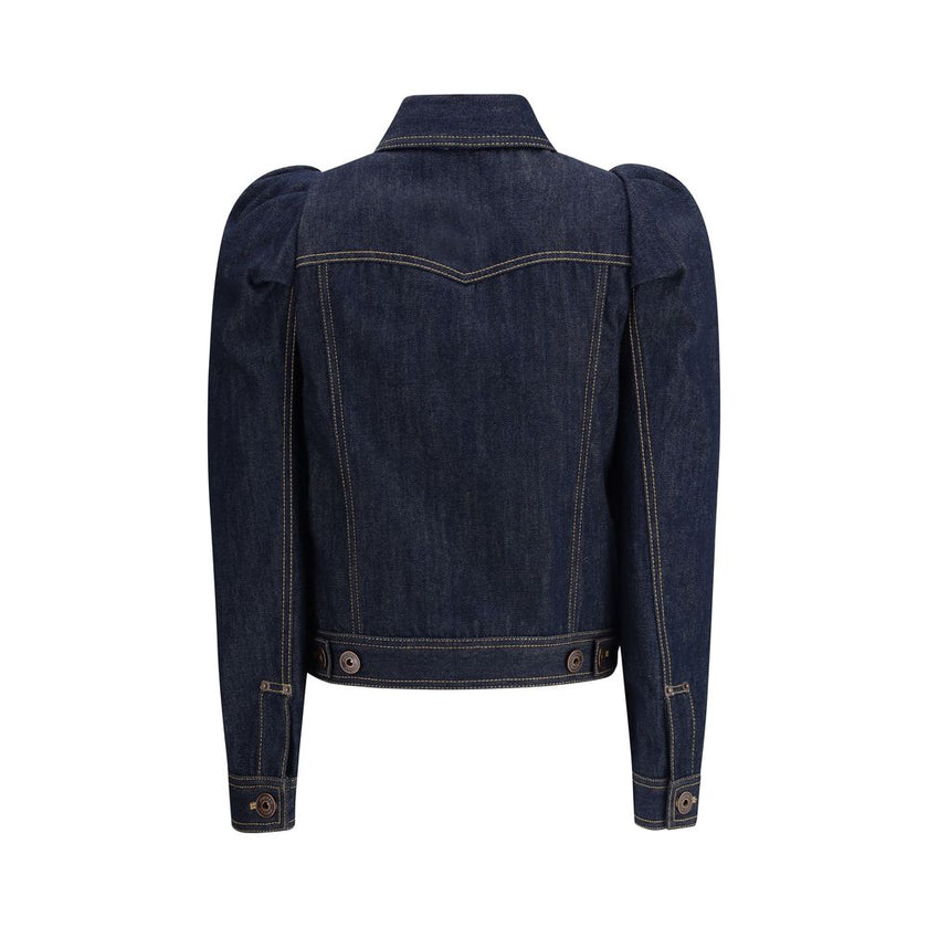 Alexander McQueen Blue Cotton Denim Jacket Alexander McQueen