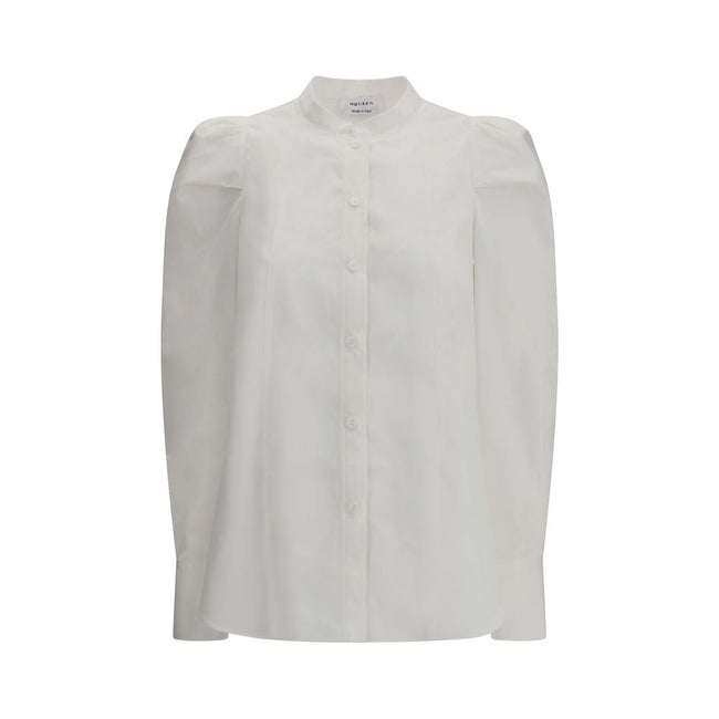Alexander McQueen White Shirt with mandarin collar Alexander McQueen