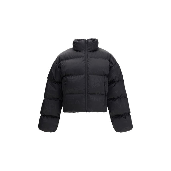 Balenciaga Cropped Puffer Jacket with logo motif Balenciaga