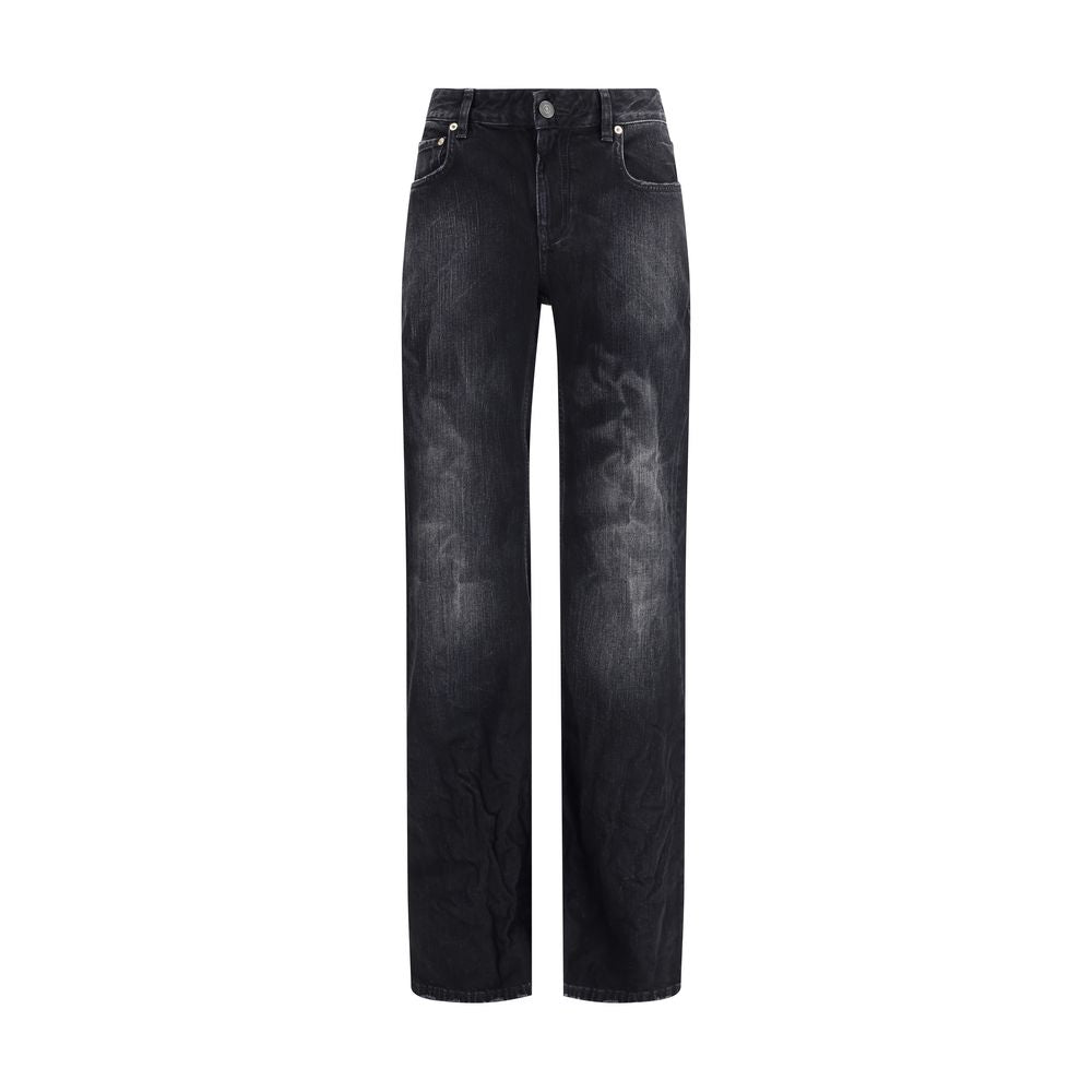 Balenciaga Wide-leg Cotton Jeans Balenciaga