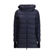 Herno Hooded Down Jacket in dark blue Herno