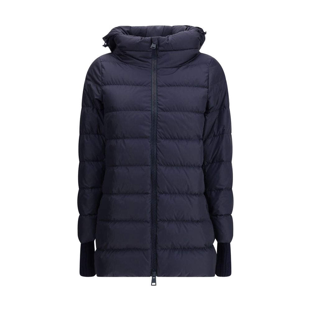 Herno Hooded Down Jacket in dark blue Herno
