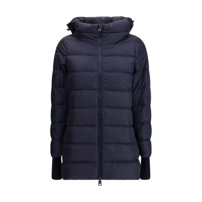 Herno Hooded Down Jacket in dark blue Herno