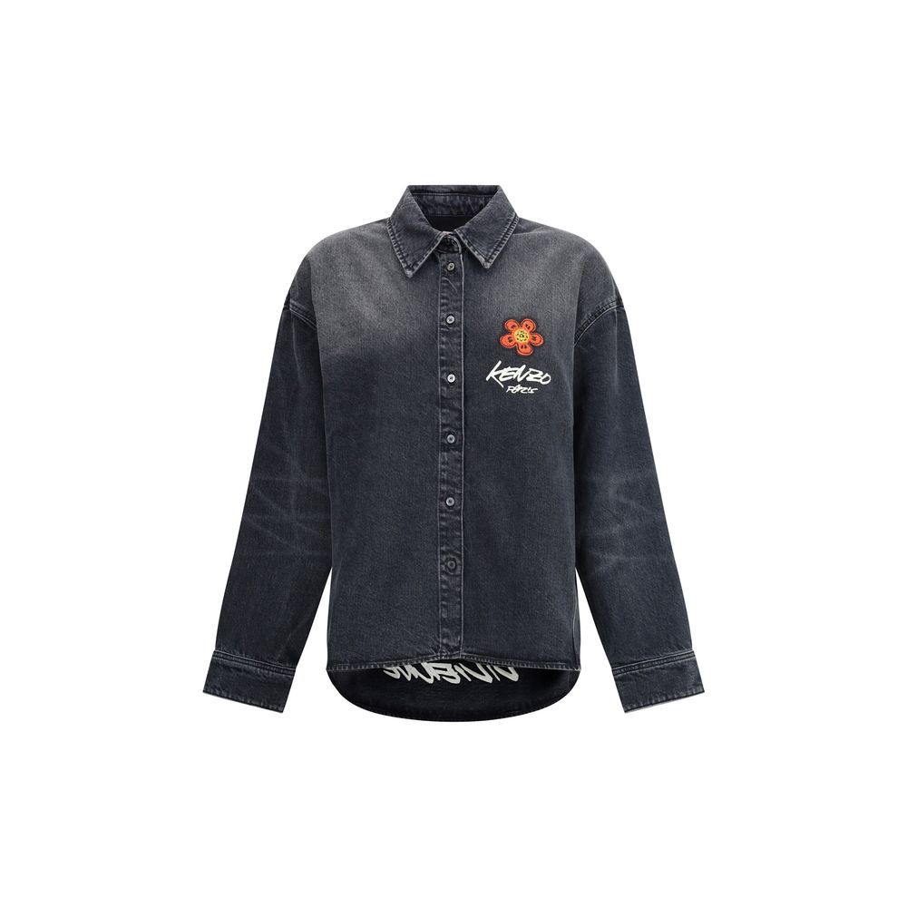 Kenzo x Futura Workwear embroidered japanese Denim Shirt Kenzo
