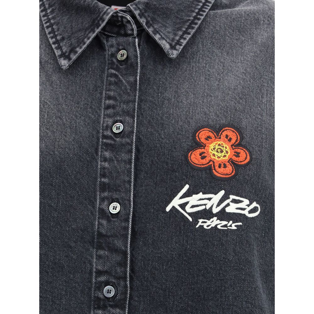 Kenzo x Futura Workwear embroidered japanese Denim Shirt Kenzo