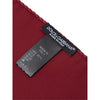 Dolce & Gabbana Red Silk Pocket Square Dolce & Gabbana