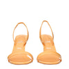 Christian Louboutin Orange Leather Stiletto Heels Sandals Christian Louboutin
