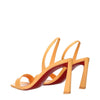 Christian Louboutin Orange Leather Stiletto Heels Sandals Christian Louboutin