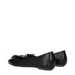 Chloé Black Leather Ballet Flats Chloé