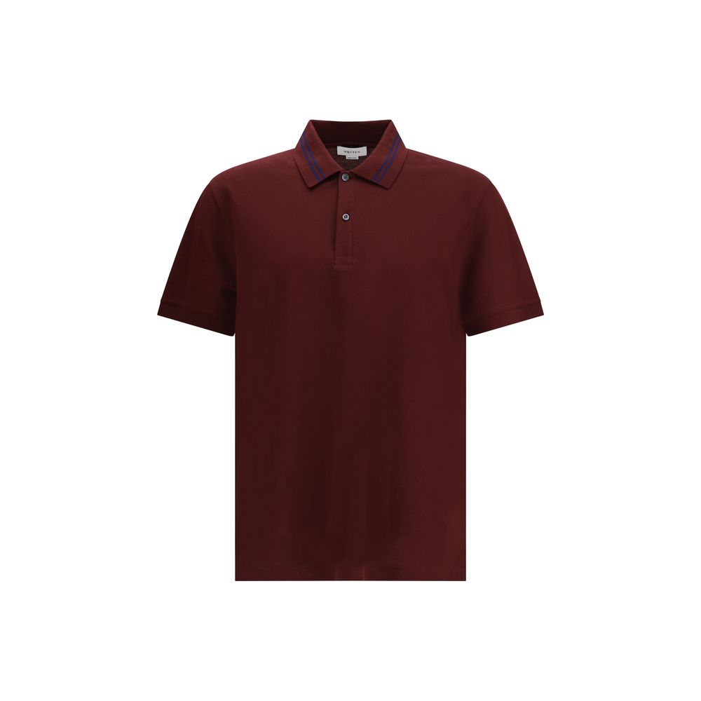 Alexander McQueen Polo with striped detail Alexander McQueen