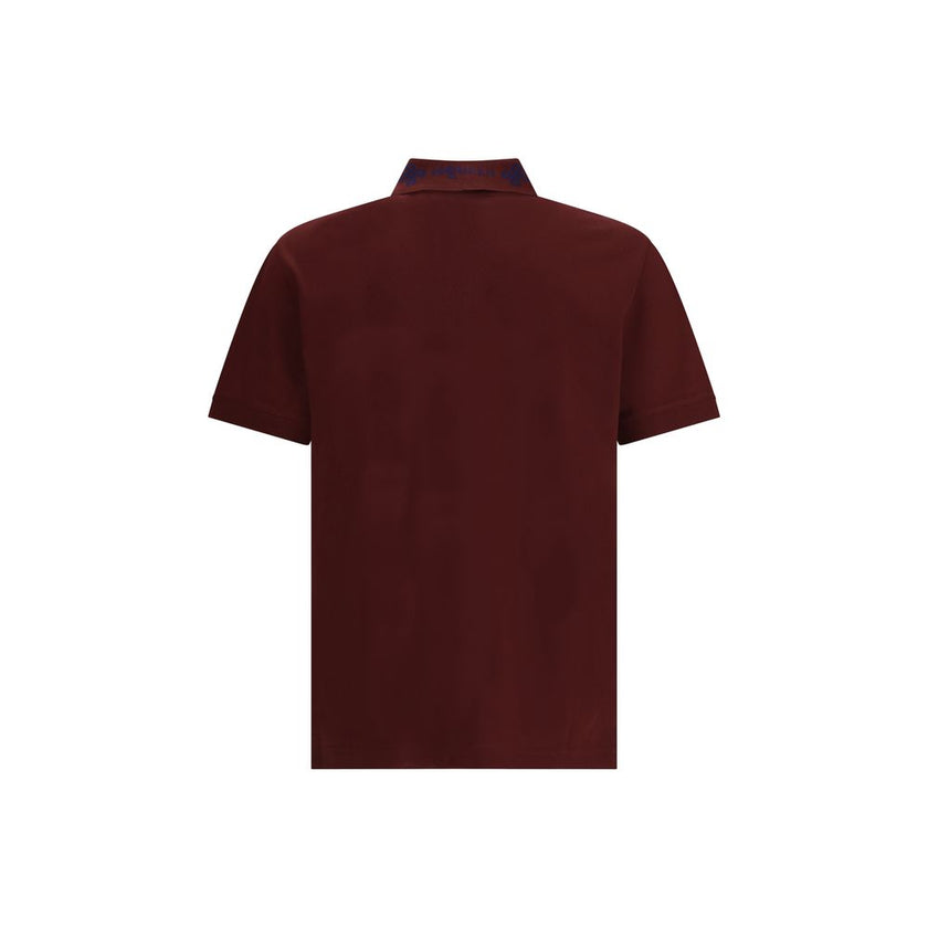 Alexander McQueen Bordeaux Cotton Polo Shirt Alexander McQueen
