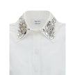 Alexander McQueen Long-sleeved Shirt with embellished collar Alexander McQueen