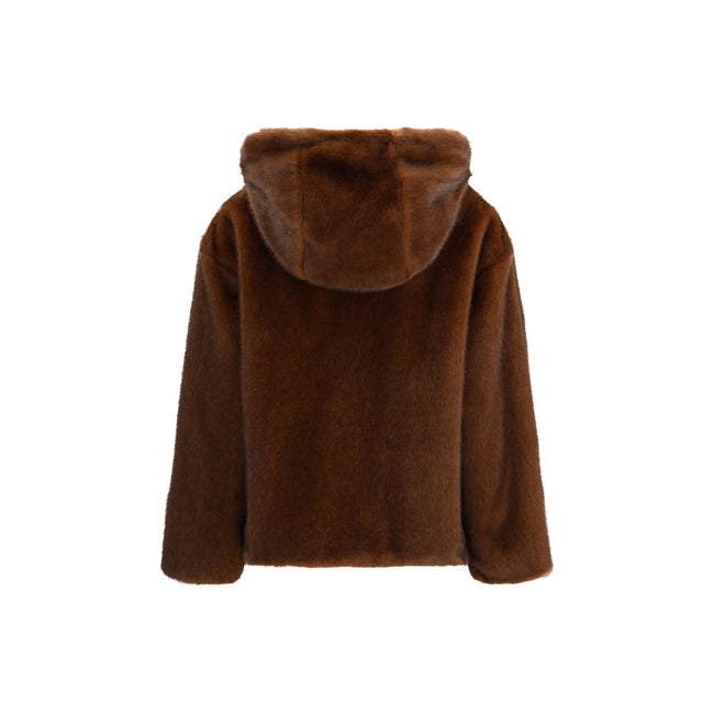 Herno Hooded Jacket in eco-fur Herno