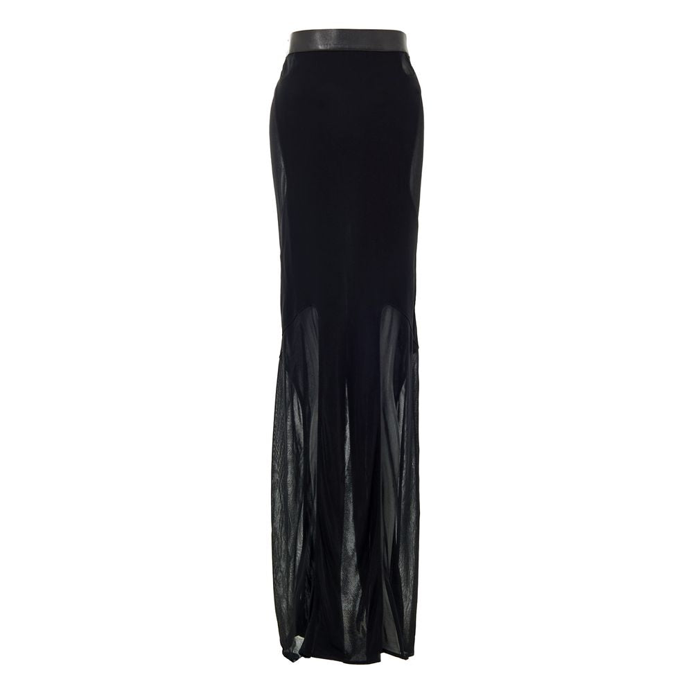 Tom Ford Black Viscose Skirt Tom Ford
