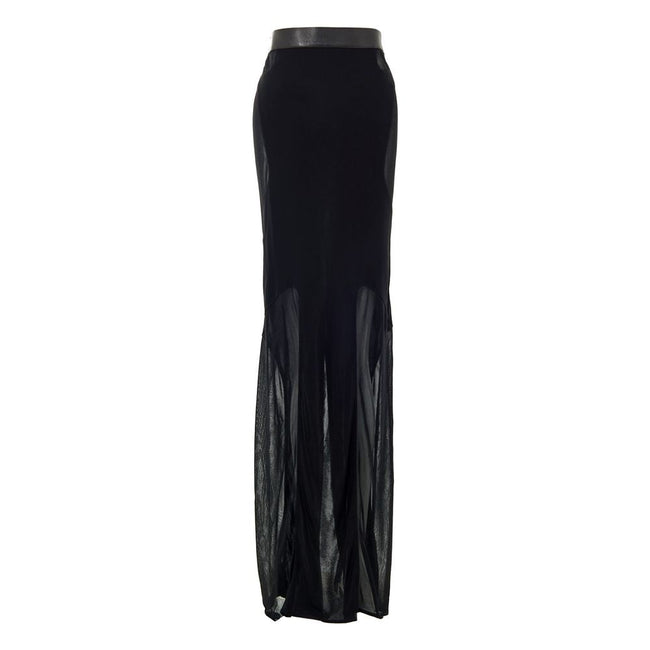 Tom Ford Black Viscose Skirt Tom Ford